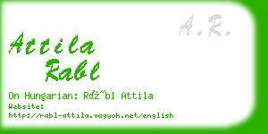 attila rabl business card